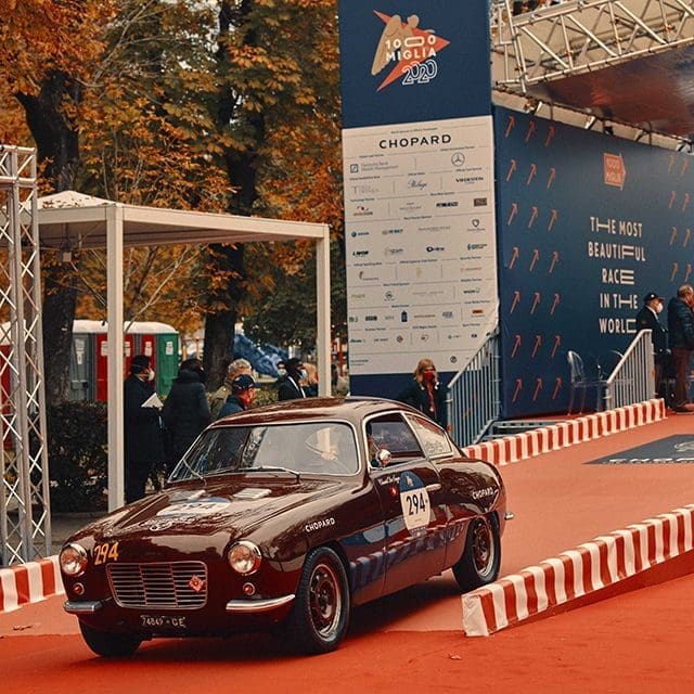 Ben Dahlhaus leaving the famous ramp of the 1000 Miglia(c) Adam Fussell