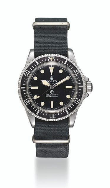 ROLEX, STEEL SUBMARINER "MILSUB", REF. 5513/17- MADE FOR THE BRISTISH ROYAL NAVY