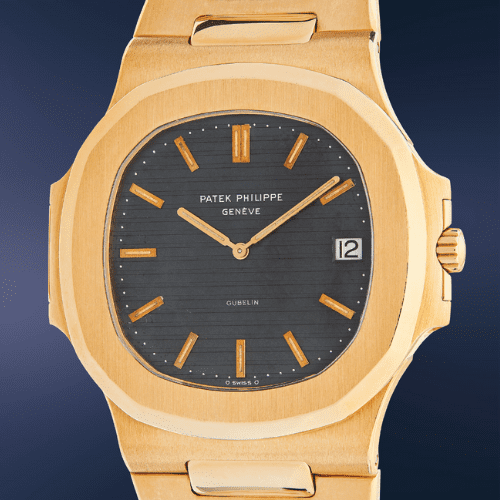 Phillips New York Six Lot 88 Nautilus 18 karat Jumbo ref 3700_1