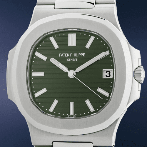 Phillips New York Six Lot 163 Nautilus with green dial ref 5711_1A-014