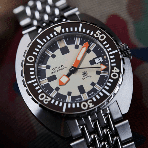 Doxa Army in Steel bronze bezel