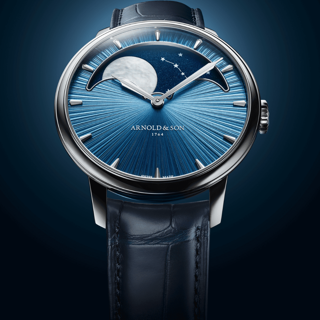 Arnold & Son Perpetual Moon Platinum Celestial Blue