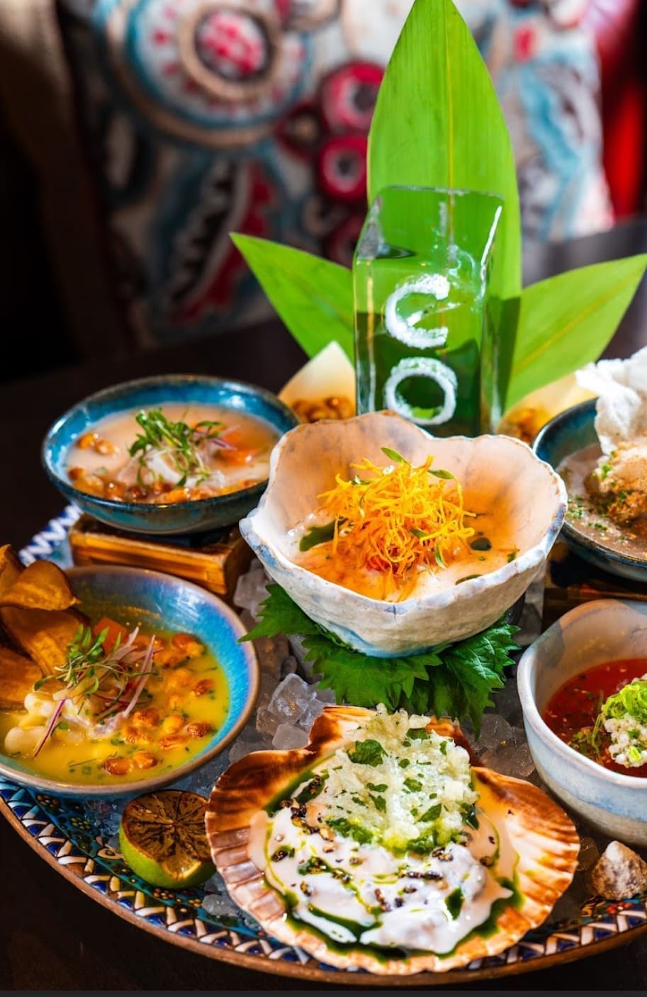 COYA Dubai ceviche day menu items